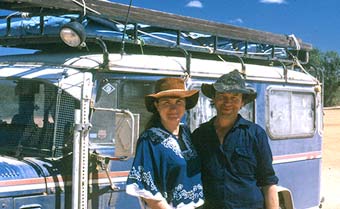 Anne and Les Dollin exploring remote areas of Australia to study our stingless bee species.